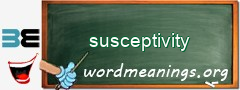 WordMeaning blackboard for susceptivity